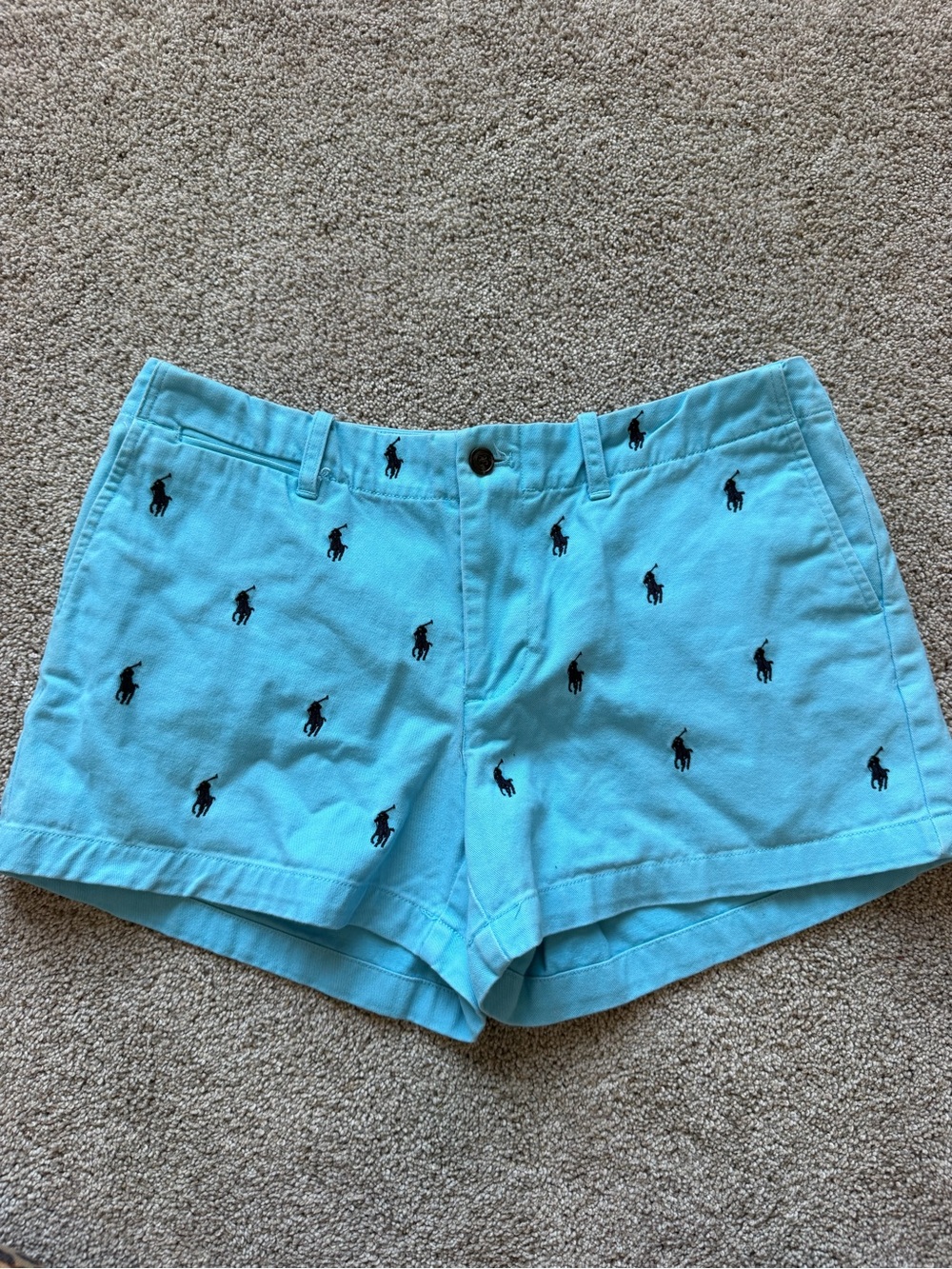Women’s Vintage Ralph Lauren Sport Light Blue Shorts- Size 6